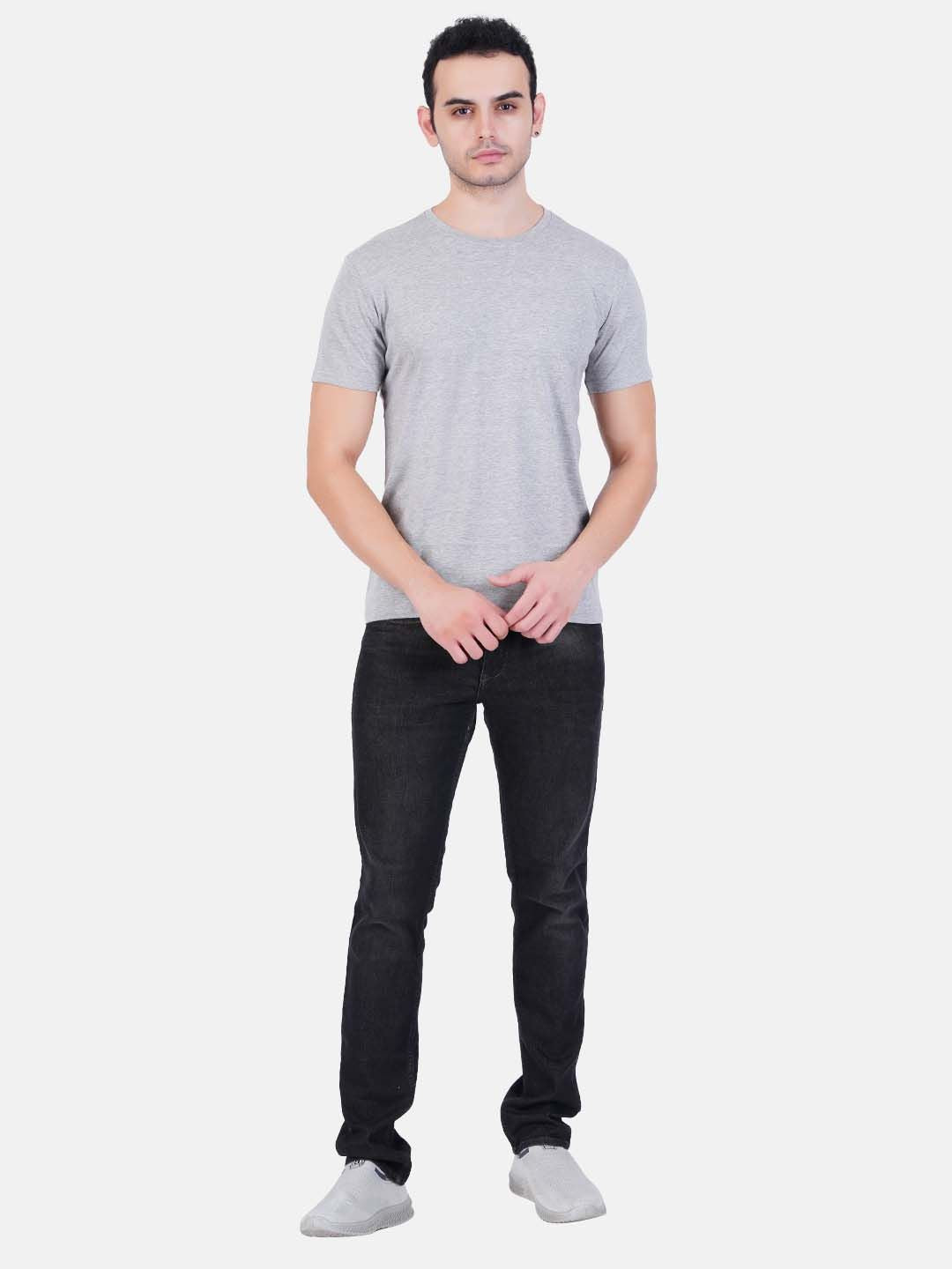 Pure Cotton T-Shirt for Men and Women - Grey-6