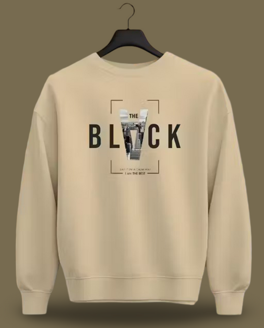 Full sleeve round neck printed sweatshirt