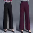 Ladies Bell Bottom Trouser pant with Premium Cotton Lycra Fabric for Formal & casual wear