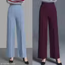 Ladies Bell Bottom Trouser pant with Premium Cotton Lycra Fabric for Formal & casual wear