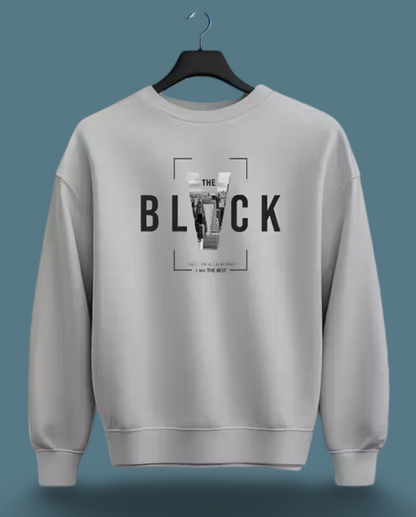Full sleeve round neck printed sweatshirt