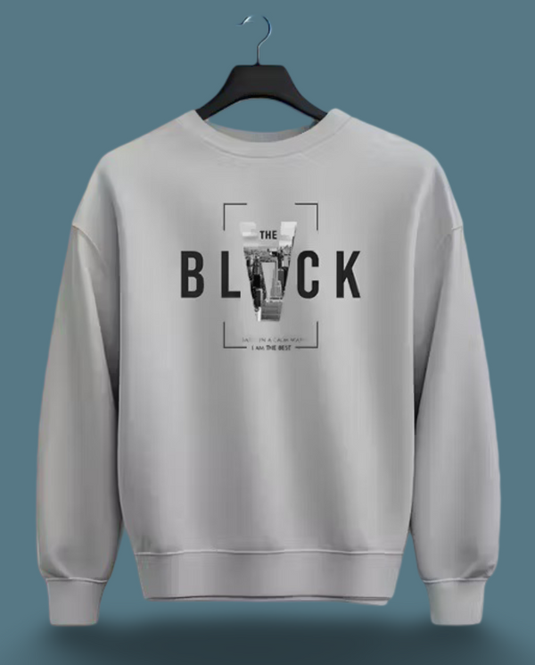 Full sleeve round neck printed sweatshirt