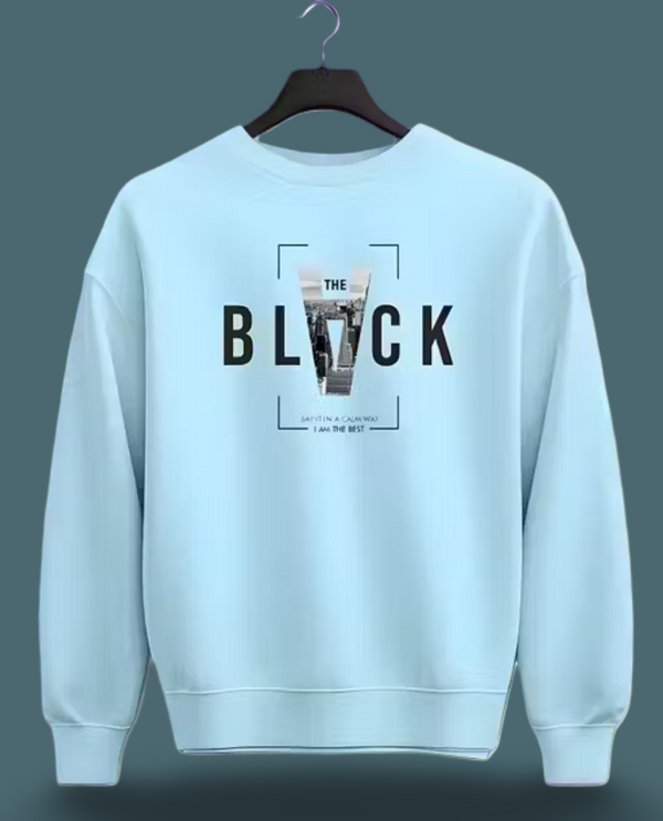 Full sleeve round neck printed sweatshirt