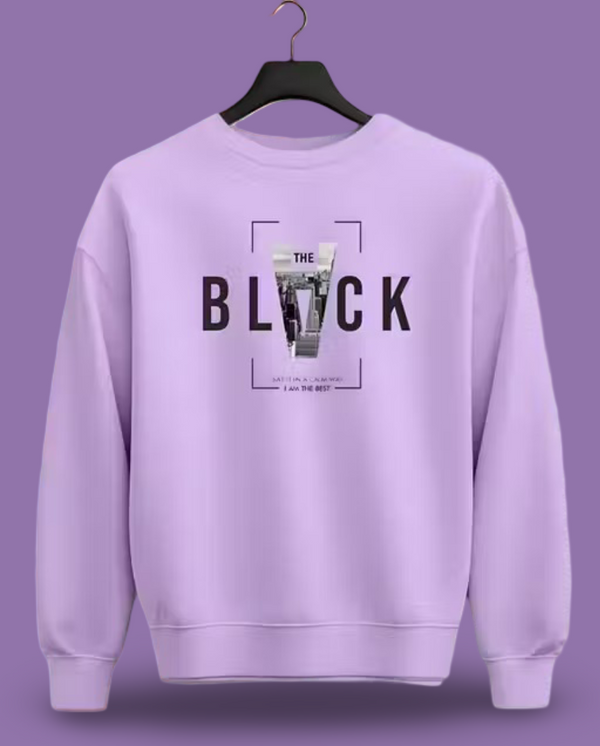 Full sleeve round neck printed sweatshirt