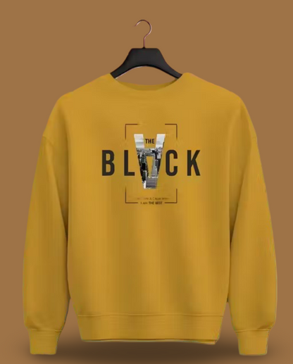 Full sleeve round neck printed sweatshirt